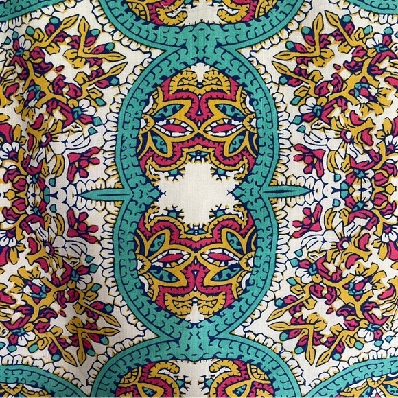 Y2K Bohemian Linen Mini Skirt | Anthropologie Lucy & Laurel | Size 4 - Picture 4 of 10